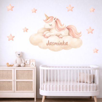 samolepky jednorozec na mracku se jmenem2