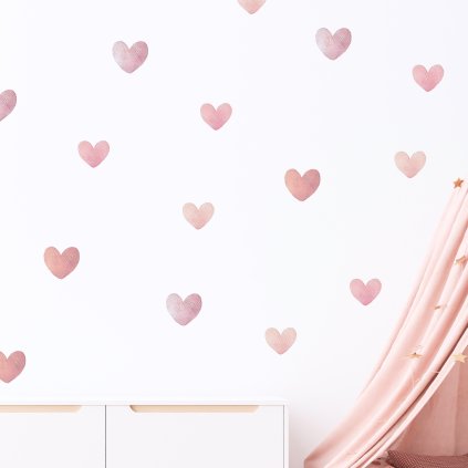 samolepky srdicka dusty pink1