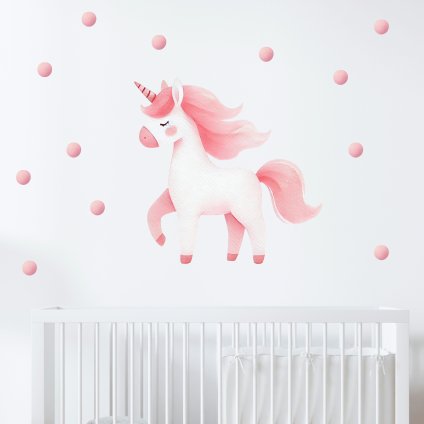 samolepky pink jednorozec1