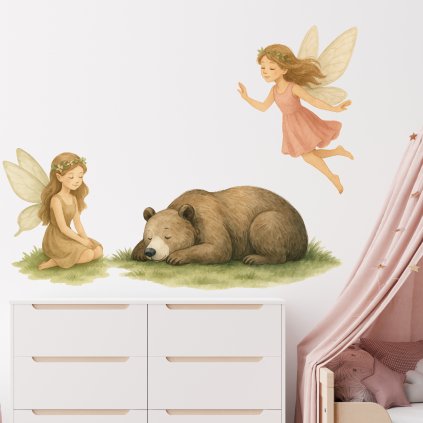 samolepky vily a spici medvidek3