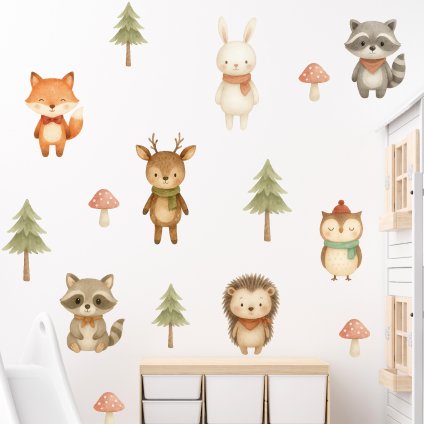 samolepky zviratka a stromecky3