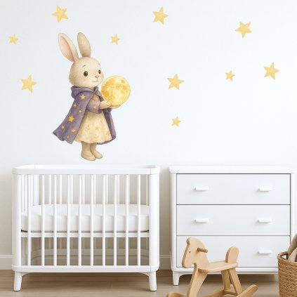 samolepky kralicek kouzelnik s mesicem4