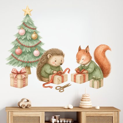 samolepky jezecek a veverka bali darky2