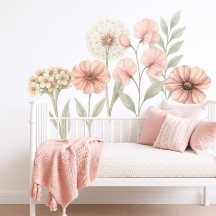 samolepky boho kvetiny xxl3