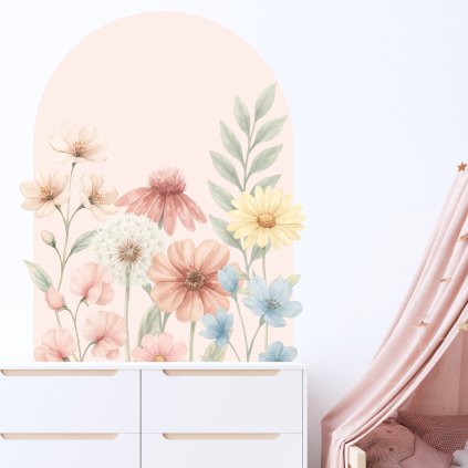 samolepky kvetinovy oblouk ruzovy3