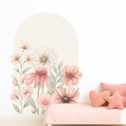 samolepky kvetinovy oblouk bezovy5