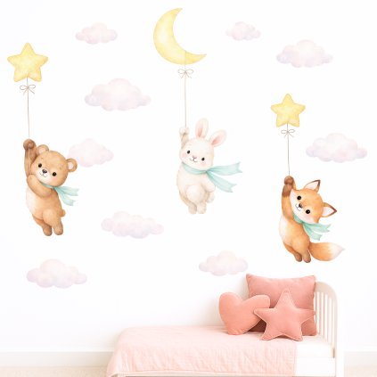 samolepky zviratka a nebeske balonky3