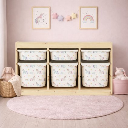 Jednorožci - samolepky na boxy IKEA TROFAST