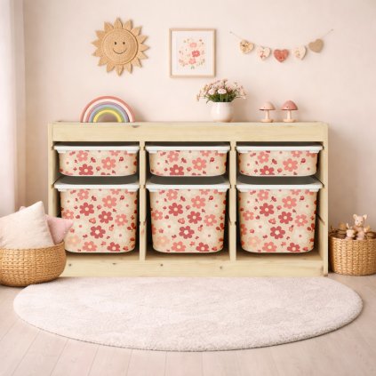 Kytičky - samolepky na boxy IKEA TROFAST