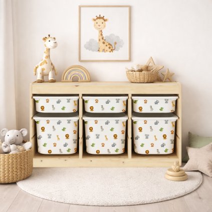Safari zvířátka - samolepky na boxy IKEA TROFAST