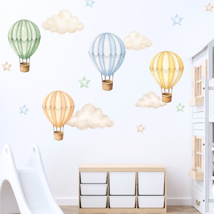 samolepky balony a hvezdicky1