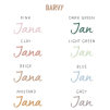 samolepky jmeno fontscript6
