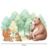 samolepky medvidek a zviratka v lese1