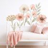 Boho Květiny XXL - přelepitelné samolepky na zeď