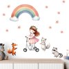 samolepky holcicka na kolobezce se zviratky2