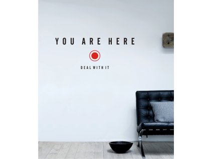 Samolepky na zeď - You are here