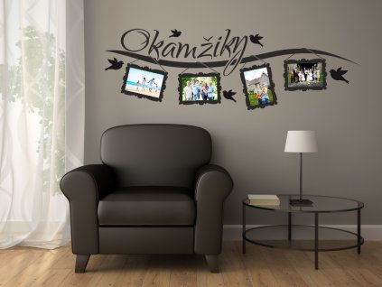 Samolepky na zeď - Okamžiky s Fotorámečky