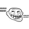 Samolepky na zeď - Meme Troll Face Haha