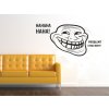 Samolepky na zeď - Meme Troll Face Haha