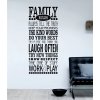 Samolepky na zeď - Family rules