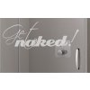 Samolepky na sklo a sprchové kouty - Get naked