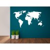Samolepky na zeď - Mapa světa