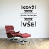 Samolepky na zeď - nápis Máme jeden druhého