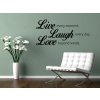 Samolepky na zeď - nápis Live Laugh Love