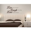 Samolepky na zeď - nápis Live Laugh Love