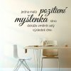 Samolepky na zeď citát nápis Pozitivní myšlenka