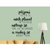 Samolepky na zeď český nápis citát na zeď Přijmi a raduj se každý den
