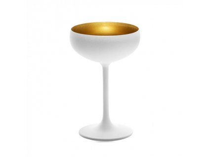 Stolzle Olympic Glass Gold/White 230ml- Sektový pohár bielozlatý
