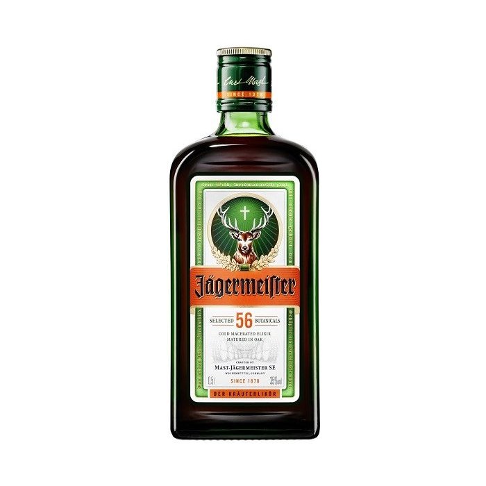 Jägermeister 35% 0,5 l (čistá fľaša)