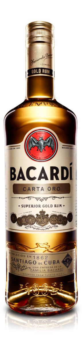 Bacardi Carta Oro 37,5% 0,7 l (čistá fľaša)