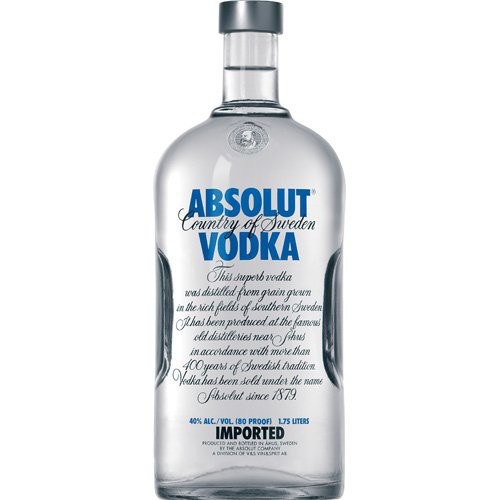 Absolut Blue 40% 1,75 l (čistá fľaša)