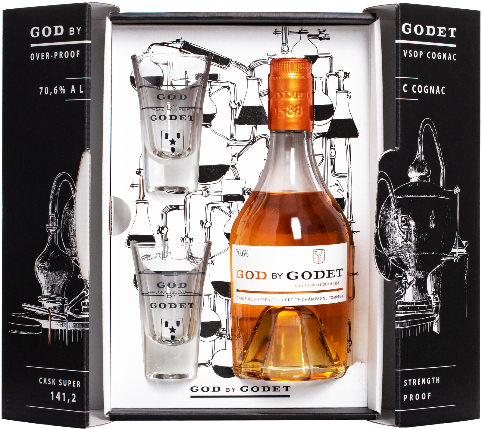 Godet God by Godet 70,6% 0,35l (darčekové balenie 2 poháre)