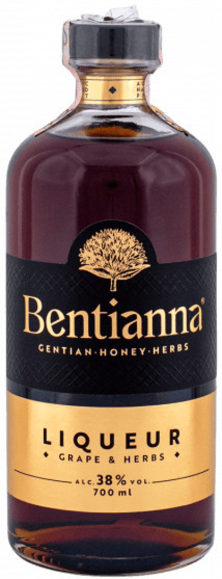 Bentianna Grape & Herbs 38% 0,7 l (čistá fľaša)