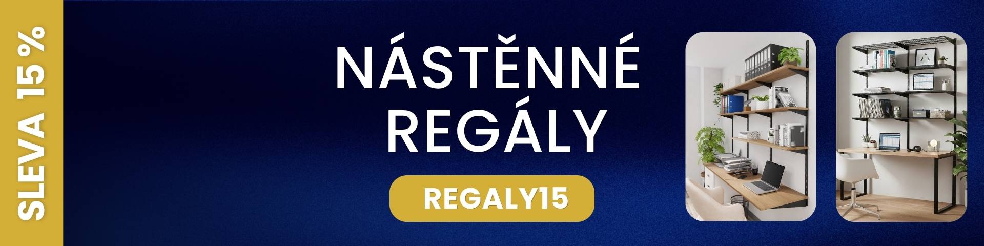 Nástěnné regály - červen 2026 akce