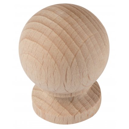 Nábytkový knopek Gula, průměr 33mm, buk přírodní, 10 ks
