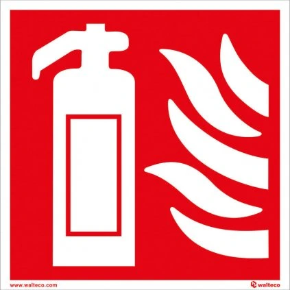 Hasiaci prístroj, 150x150mm, samolepka