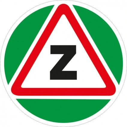 Začiatočník, 50x50mm, samolepka