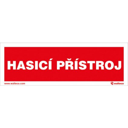 Hasicí přístroj FTL, 150x50mm, plastová tabulka