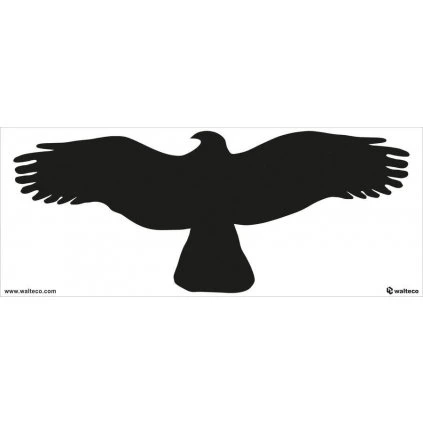 Silueta dravca 200x80mm, samolepka
