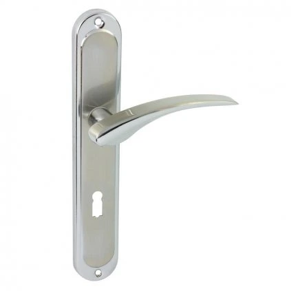 Kľučka CARP, zámok BB, rozteč 90mm, chróm/nikel