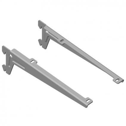 Bočný nosník 230mm, strieborný, 1 pár