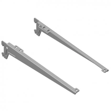 Bočný nosník 330mm, strieborný, 1 pár