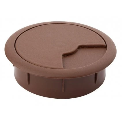 Káblová priechodka, priemer 60mm, plast, hnedá