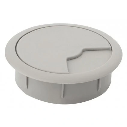 Káblová priechodka, priemer 60mm, plast, sivá