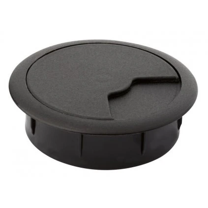 Káblová priechodka, priemer 60mm, plast, čierna
