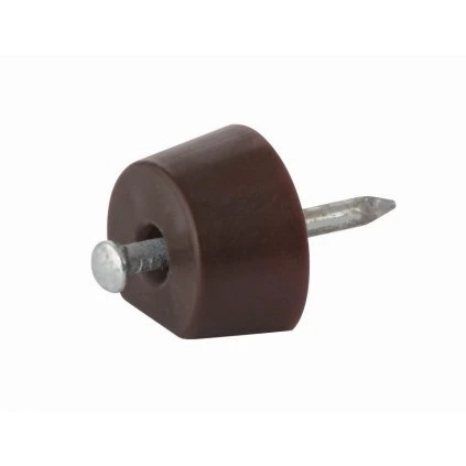 Podperka police s klincom, hnedá, 8 ks